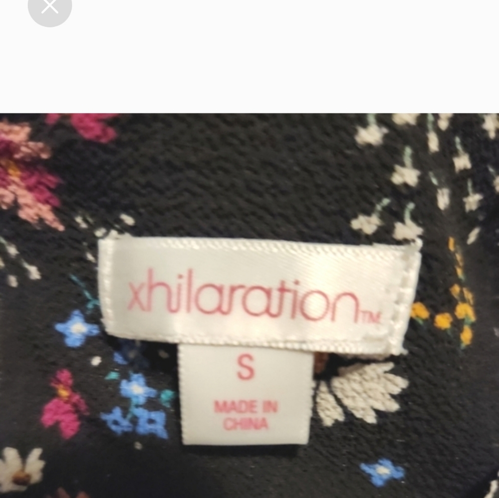 Xhilaration Black Floral Mini Dress - Picture 4 of 4
